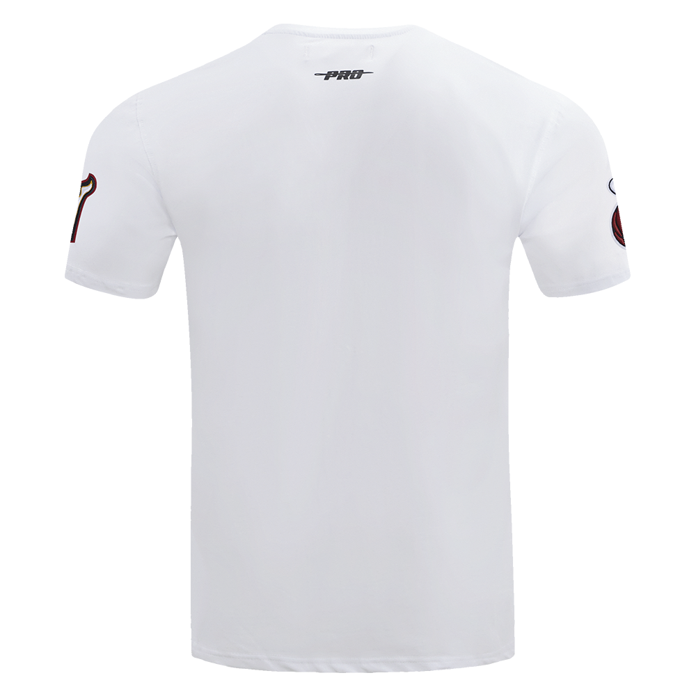 NBA MIAMI HEAT SCRIPT TAIL MEN'S   TEE (WHITE)