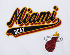 NBA MIAMI HEAT SCRIPT TAIL MEN'S   TEE (WHITE)