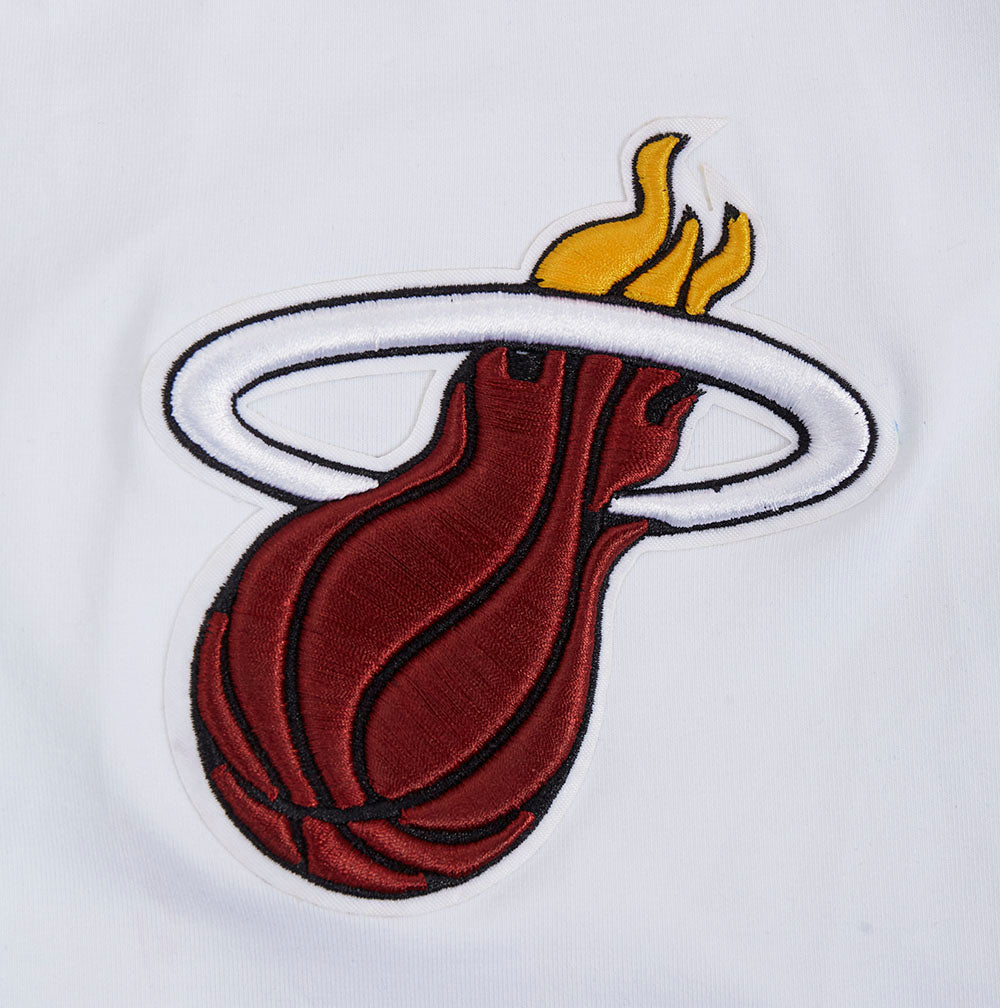 NBA MIAMI HEAT SCRIPT TAIL MEN'S   TEE (WHITE)