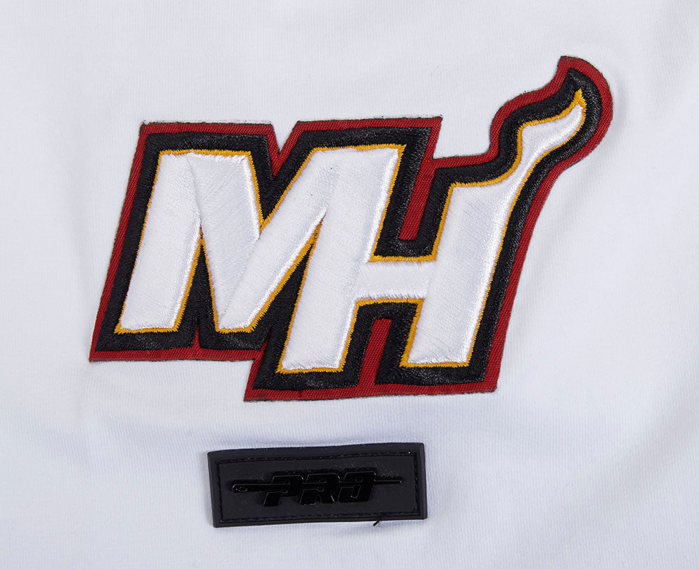 NBA MIAMI HEAT SCRIPT TAIL MEN'S   TEE (WHITE)