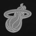 NBA MIAMI HEAT REVERSE FRENCH TERRY MEN'S COTTON JERSEY DROP SHOULDER TEE (BLACK)