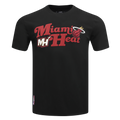 NBA MIAMI HEAT SOUVENIR T-SHIRT EN JERSEY SIMPLE POUR HOMME (NOIR)