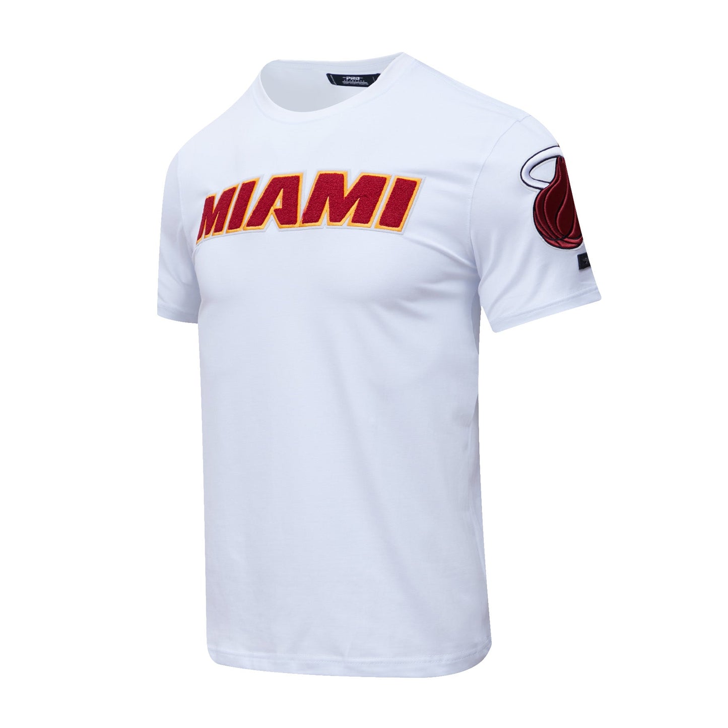 NBA MIAMI HEAT CLASSIC CHENILLE MEN'S TEE (WHITE)