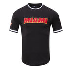 NBA MIAMI HEAT CLASSIC CHENILLE MEN'S TEE (BLACK)