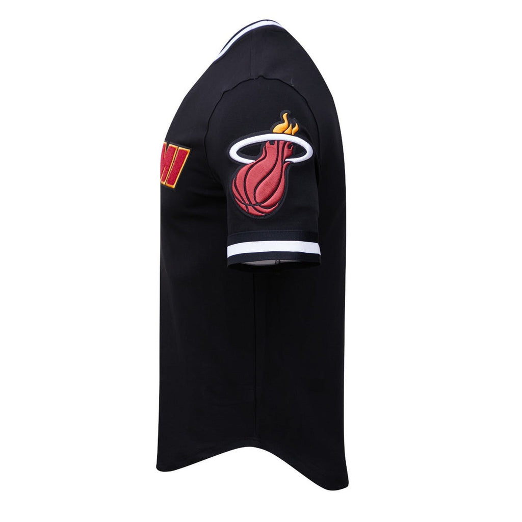 NBA MIAMI HEAT CLASSIC CHENILLE MEN'S TEE (BLACK)