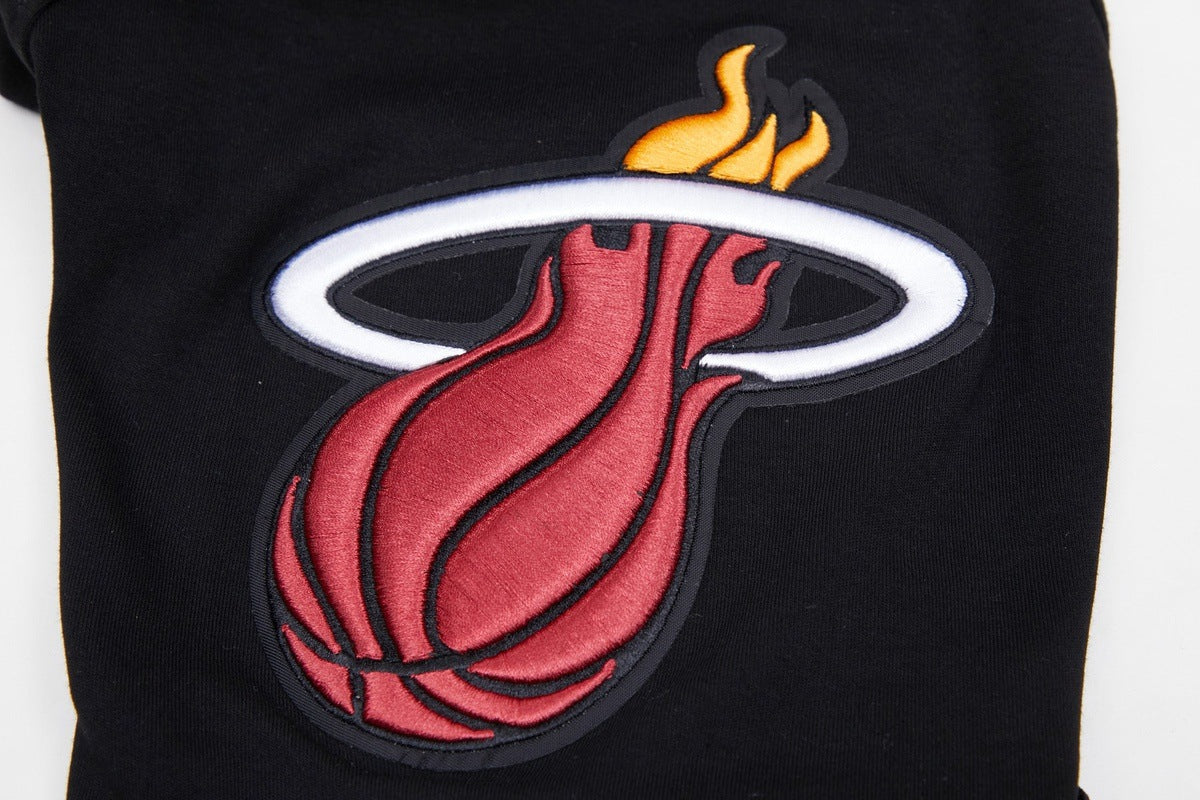 NBA MIAMI HEAT CLASSIC CHENILLE MEN'S TEE (BLACK)