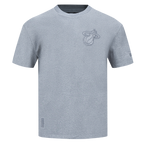 NBA MIAMI HEAT NEUTRAL MEN'S DROP SHOULDER TEE (DARK HEATHER GRAY)