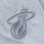 NBA MIAMI HEAT NEUTRAL MEN'S DROP SHOULDER TEE (DARK HEATHER GRAY)