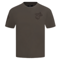 NBA MIAMI HEAT NEUTRAL T-SHIRT À ÉPAULES TOMBANTES POUR HOMME (TAUPE FONCÉ)