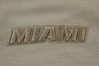 NBA MIAMI HEAT NEUTRAL T-SHIRT À ÉPAULES TOMBANTES POUR HOMME (TAUPE)