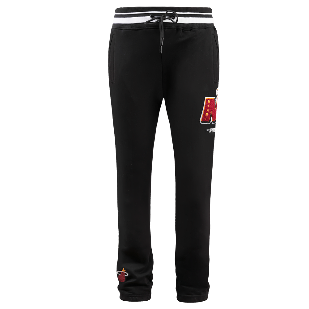 NBA MIAMI HEAT MASHUP MEN'S RIB SWEATPANT (BLACK)