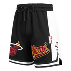 NBA MIAMI HEAT SCRIPT TAIL SHORT EN MAILLE DOUBLE 2.0 POUR HOMME (NOIR)