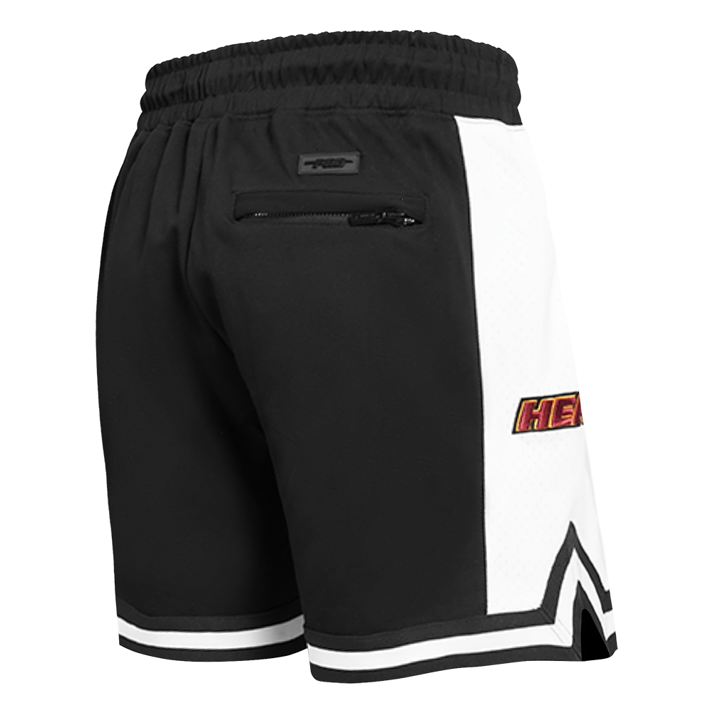 NBA MIAMI HEAT SCRIPT TAIL SHORT EN MAILLE DOUBLE 2.0 POUR HOMME (NOIR)