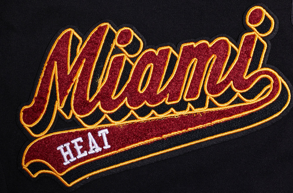 NBA MIAMI HEAT SCRIPT TAIL SHORT EN MAILLE DOUBLE 2.0 POUR HOMME (NOIR)