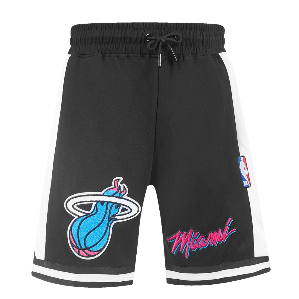 NBA MIAMI HEAT VICE CITY EDITION 24-25 MEN'S DOUBLE KNIT 2.0 SHORT (BLACK)