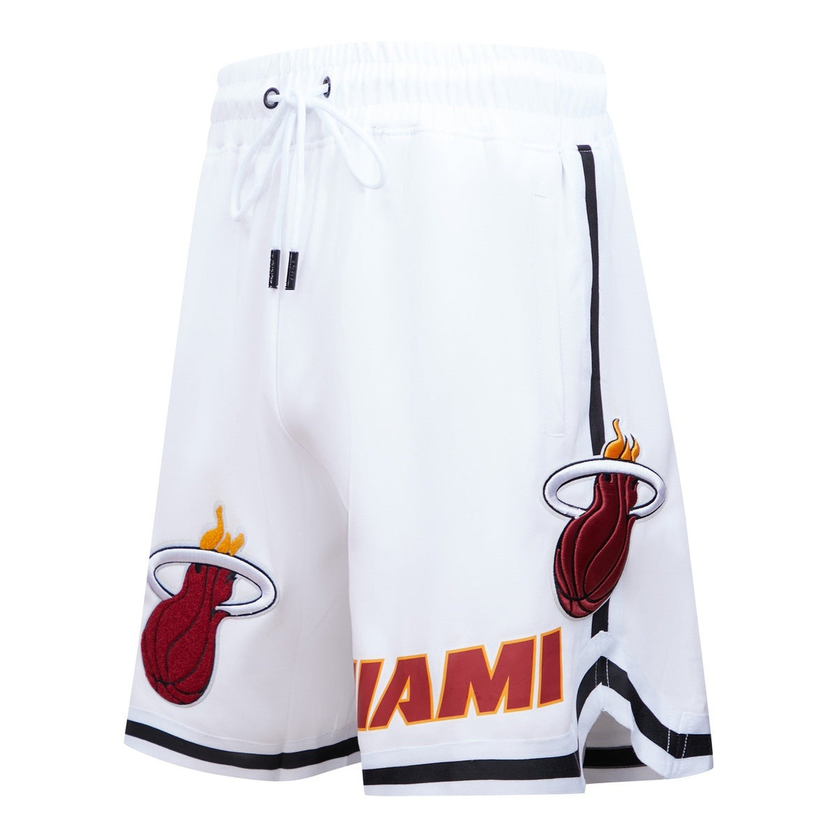 NBA MIAMI HEAT CLASSIC CHENILLE SHORT POUR HOMME (BLANC)