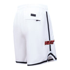 NBA MIAMI HEAT CLASSIC CHENILLE SHORT POUR HOMME (BLANC)