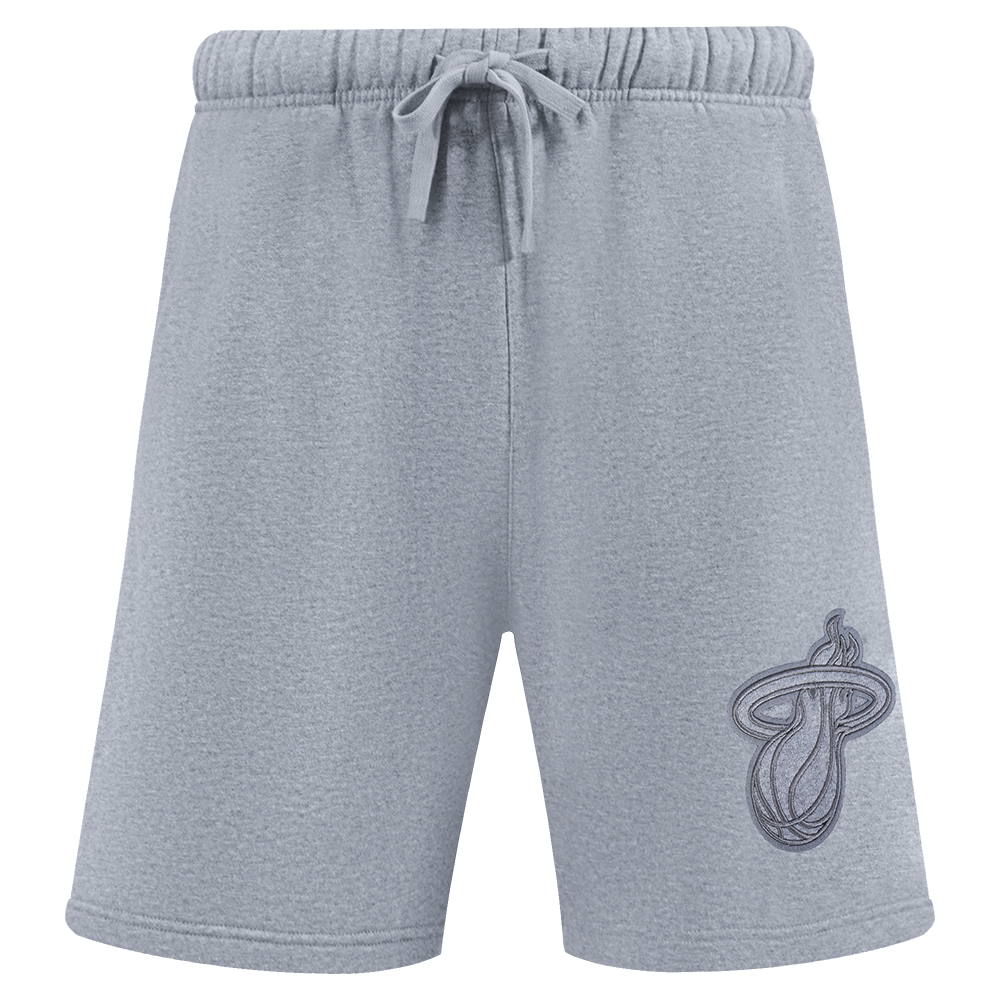 NBA MIAMI HEAT NEUTRAL SHORT POUR HOMME (GRIS CHINÉ FONCÉ)