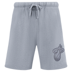 NBA MIAMI HEAT NEUTRAL SHORT POUR HOMME (GRIS CHINÉ FONCÉ)