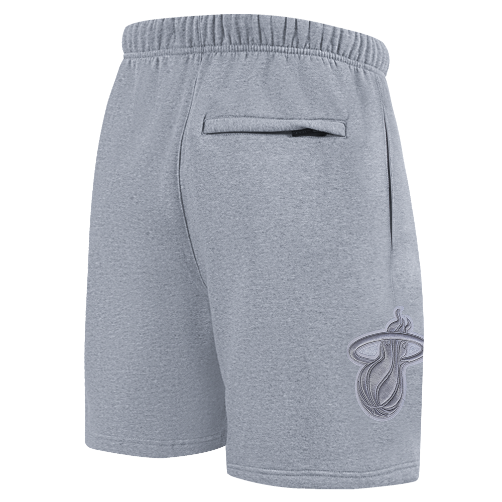 NBA MIAMI HEAT NEUTRAL SHORT POUR HOMME (GRIS CHINÉ FONCÉ)