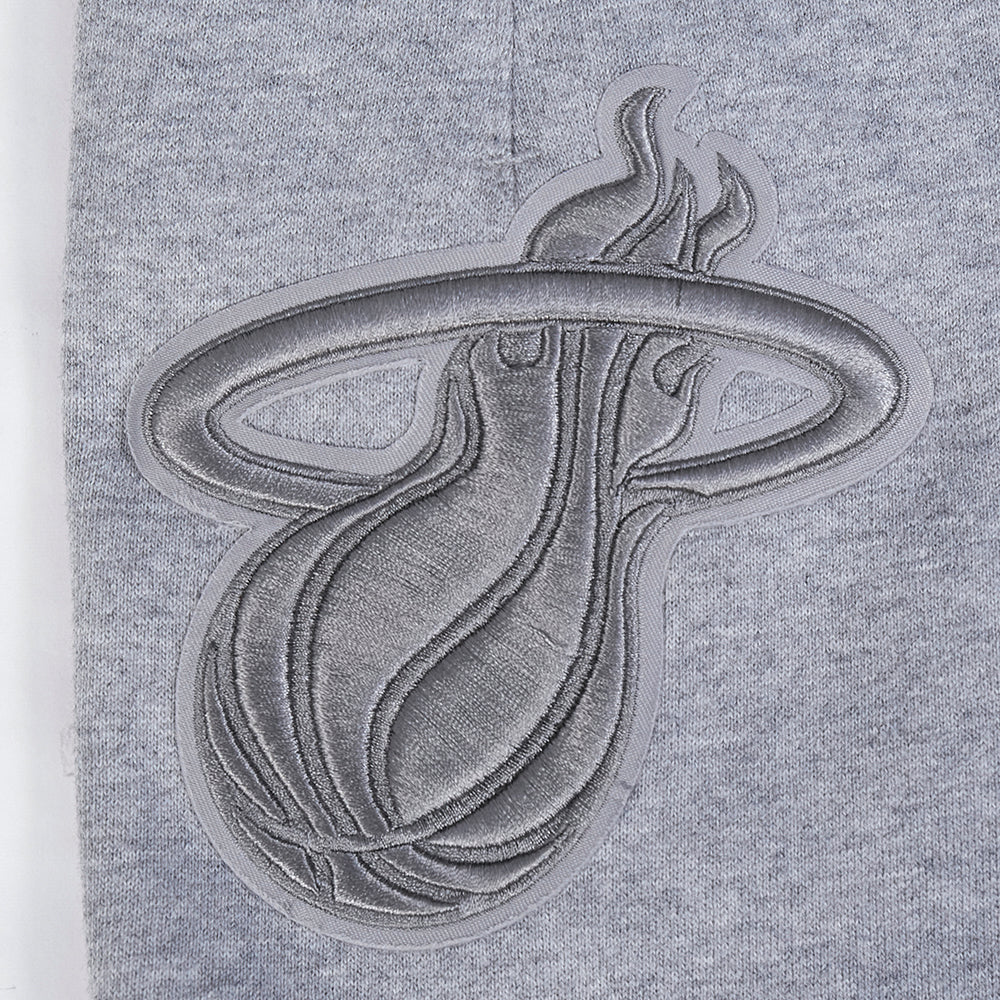 NBA MIAMI HEAT NEUTRAL SHORT POUR HOMME (GRIS CHINÉ FONCÉ)