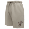 NBA MIAMI HEAT NEUTRAL SHORT POUR HOMME (TAUPE)