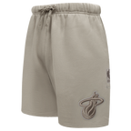 NBA MIAMI HEAT NEUTRAL SHORT POUR HOMME (TAUPE)