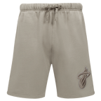 NBA MIAMI HEAT NEUTRAL SHORT POUR HOMME (TAUPE)