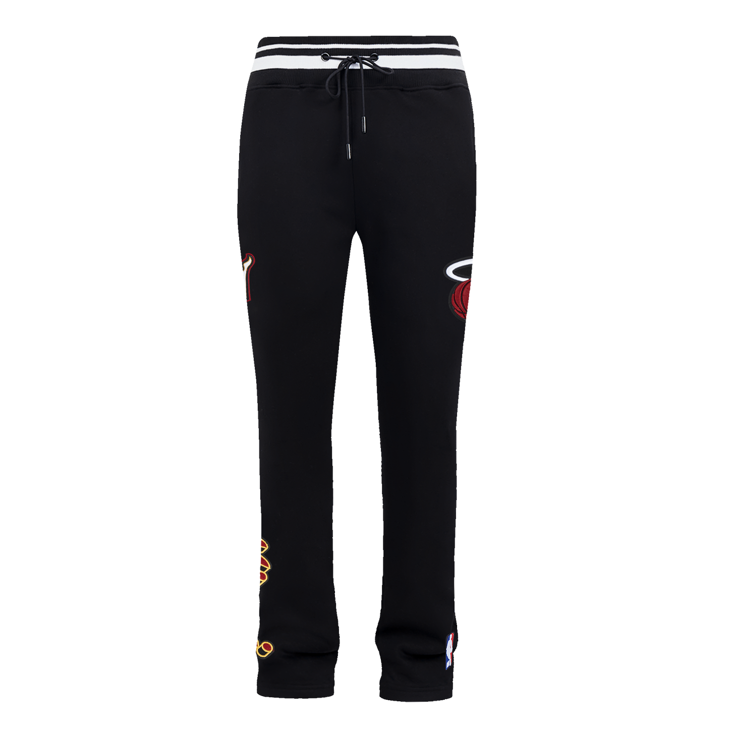 NBA MIAMI HEAT SCRIPT TAIL MEN'S RIB FLEECE SWEATPANT (BLACK)