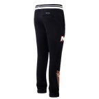NBA MIAMI HEAT SCRIPT TAIL PANTALON OUATÉ EN MOLLETON CÔTELÉ POUR HOMME (NOIR)