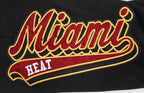 NBA MIAMI HEAT SCRIPT TAIL PANTALON OUATÉ EN MOLLETON CÔTELÉ POUR HOMME (NOIR)