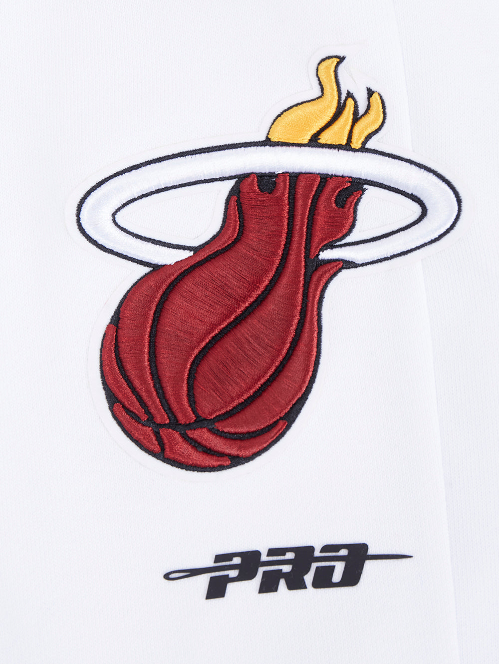 NBA MIAMI HEAT SCRIPT TAIL MEN'S RIB FLEECE SWEATPANT (WHITE/BLACK)