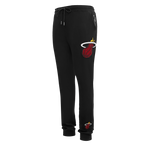NBA MIAMI HEAT CLASSIC CHENILLE PANTALON JOGGER POUR HOMME (NOIR)
