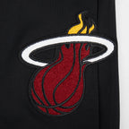 NBA MIAMI HEAT CLASSIC CHENILLE PANTALON JOGGER POUR HOMME (NOIR)