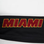 NBA MIAMI HEAT CLASSIC CHENILLE PANTALON JOGGER POUR HOMME (NOIR)