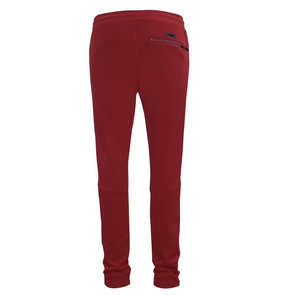 NBA MIAMI HEAT CLASSIC PANTALON D'ENTRAÎNEMENT EN MAILLE DOUBLE POUR HOMME (ROUGE CARDINAL/NOIR)