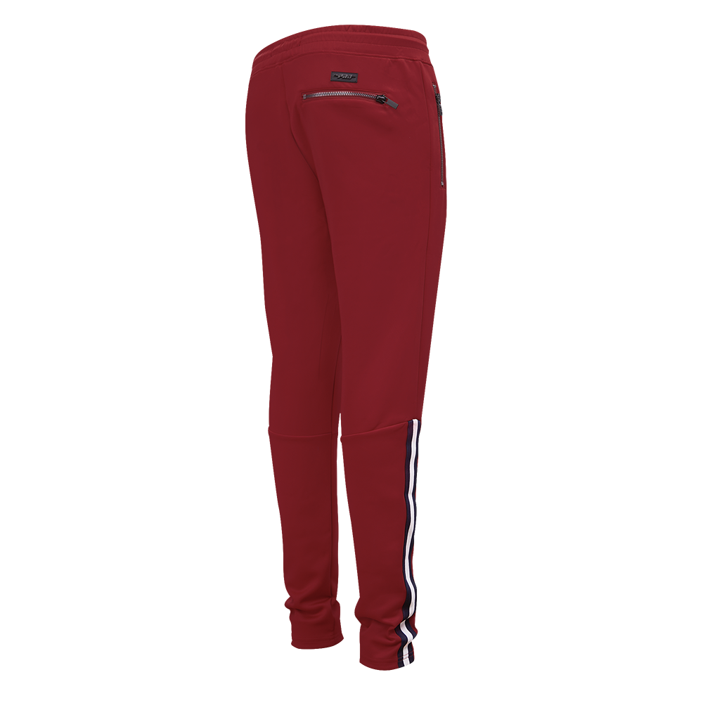 NBA MIAMI HEAT CLASSIC PANTALON D'ENTRAÎNEMENT EN MAILLE DOUBLE POUR HOMME (ROUGE CARDINAL/NOIR)