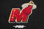 NBA MIAMI HEAT MASHUP MEN'S RIB SWEATPANT (BLACK)