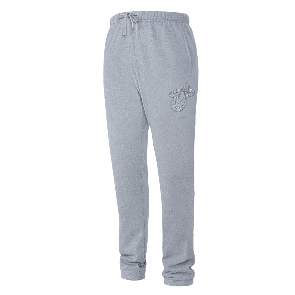 NBA MIAMI HEAT NEUTRAL PANTALON OUATÉ POUR HOMME (GRIS CHINÉ FONCÉ)