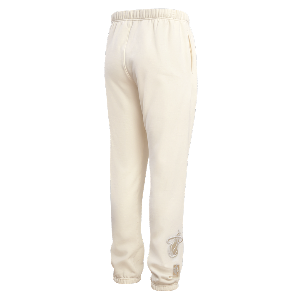 NBA MIAMI HEAT NEUTRAL FLEECE SWEATPANT (EGGSHELL)
