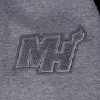 NBA MIAMI HEAT REVERSE FRENCH TERRY MEN'S COLOR BLOCK FLEECE PULLOVER HOODIE