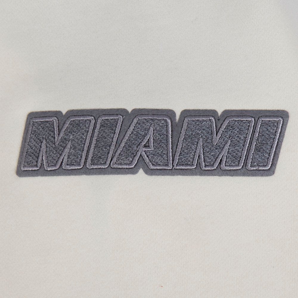 NBA MIAMI HEAT REVERSE FRENCH TERRY MEN'S COLOR BLOCK FLEECE PULLOVER HOODIE