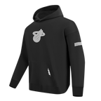 NBA MIAMI HEAT REVERSE FRENCH TERRY MEN'S PULLOVER HOODIE (BLACK)