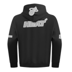 NBA MIAMI HEAT REVERSE FRENCH TERRY MEN'S PULLOVER HOODIE (BLACK)