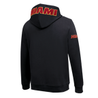 NBA MIAMI HEAT CLASSIC CHENILLE MEN'S PULLOVER HOODIE (BLACK)