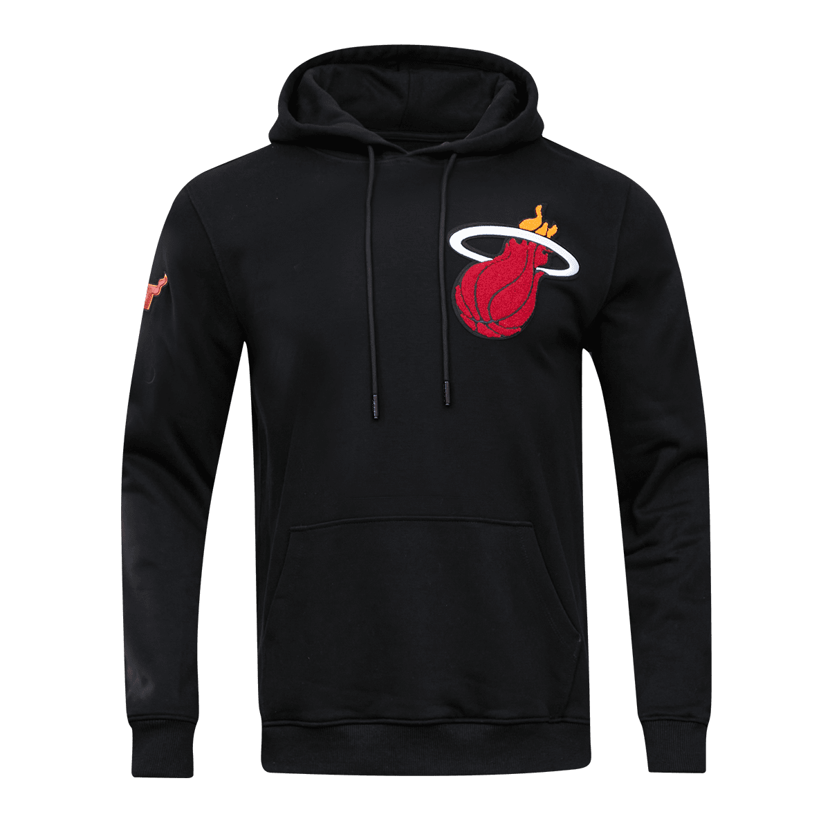 NBA MIAMI HEAT CLASSIC CHENILLE MEN'S PULLOVER HOODIE (BLACK)