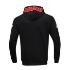 NBA MIAMI HEAT CLASSIC CHENILLE MEN'S PULLOVER HOODIE (BLACK)