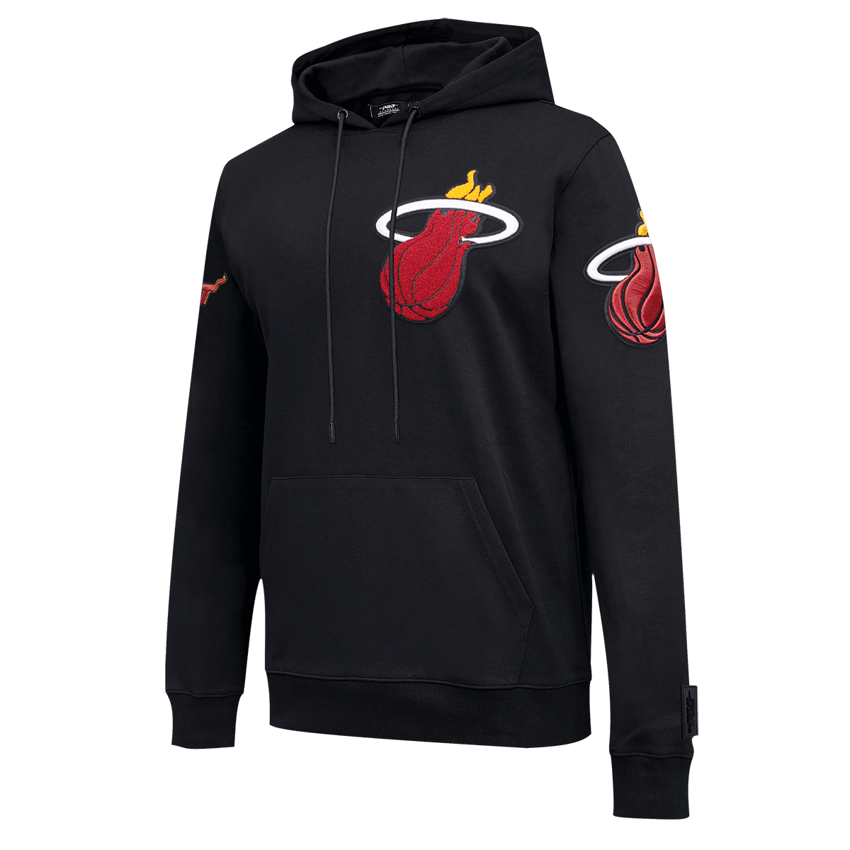 NBA MIAMI HEAT CLASSIC CHENILLE MEN'S PULLOVER HOODIE (BLACK)