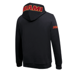 NBA MIAMI HEAT CLASSIC CHENILLE MEN'S PULLOVER HOODIE (BLACK)