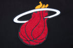 NBA MIAMI HEAT CLASSIC CHENILLE MEN'S PULLOVER HOODIE (BLACK)